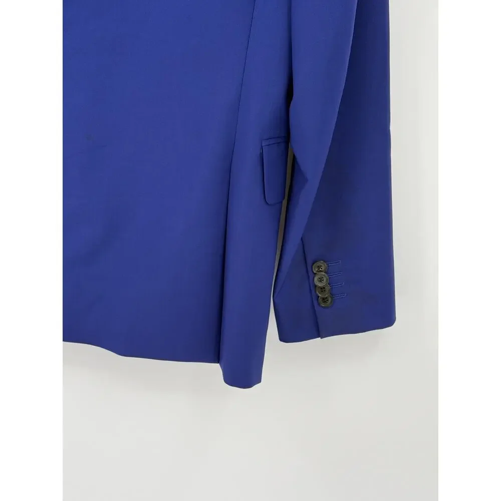 Paul Smith Soho Fit Blue Wool Mohair Sport Coat Blazer 38R Wedding Formal School